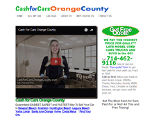 Tablet Screenshot of cashforcarsorangecounty.com